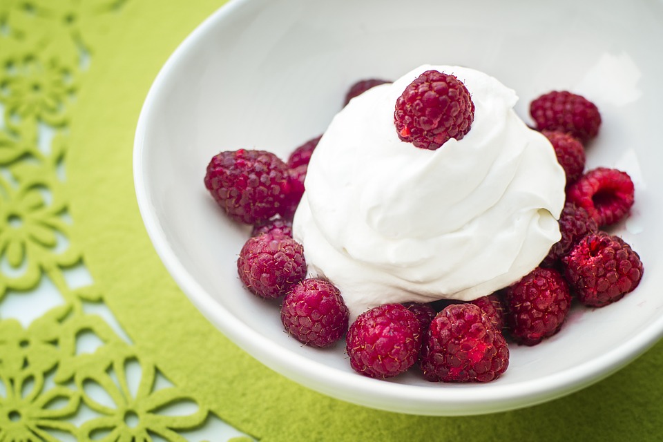 Whipped Coconut Cream with Berries