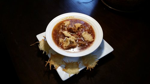 Confidently Keto Spicy Sausage Soup with Parmesan