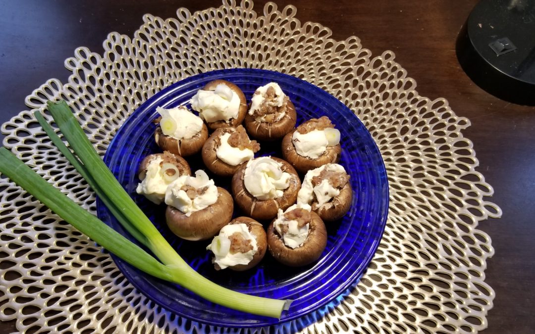 Mushrooms with Cream Cheese and Sausage